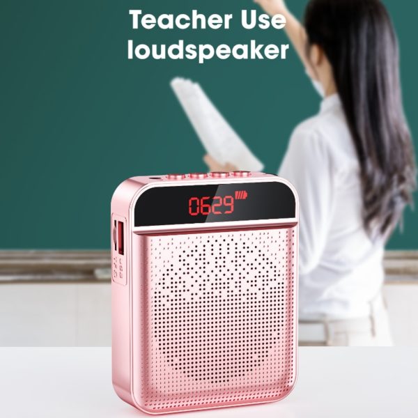 BOSEUS UHF Megaphone Speaker Microphone Portable Voice Amplifier Teacher Wireless TF AUX Play Recording Mp3 Player FM Radio Recorder - Image 3