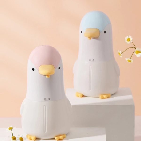 BA8TECH Cute Penguin Automatic Soap Dispenser Touchless Induction Foam Bubble Washing Machine for Kids Kitchen Bathroom - Image 2