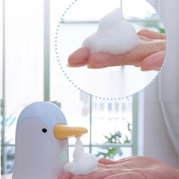 BA8TECH Cute Penguin Automatic Soap Dispenser Touchless Induction Foam Bubble Washing Machine for Kids Kitchen Bathroom - Image 5