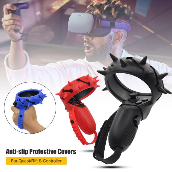 BOSEUS VR Accessories For Oculus Quest / Rift S Protection Cover Vr Controller Handle Grip Cover Silicone Full Protective Sleeve - Image 2