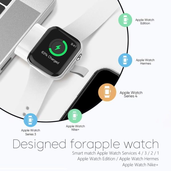 BOSEUS Smallest iWatch Wireless Charger Portable Mini Wireless Charging Base for Apple iWatch Magnetic Charge - Image 5