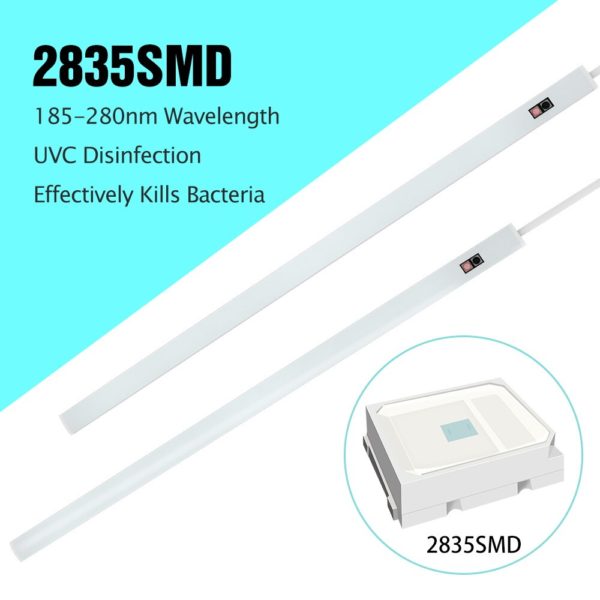 USB LED Germicida Lampara UVC Bulb 20 30 40 50CM Hand Sweep Sensing Ultraviolet Disinfecting Light 5V LED UV Sterilizing Lamp - Image 3