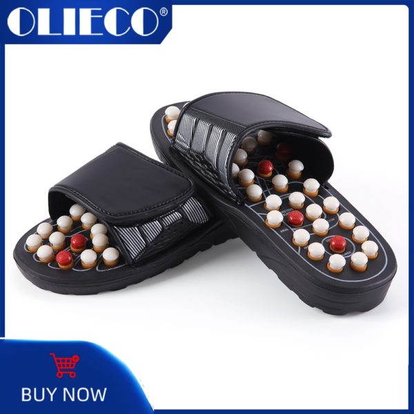 Feet Massage Slippers Foot Reflexology Acupuncture Therapy Massager Walk Stone Shoes Acupuncture Cobblestone Massageador Sandal