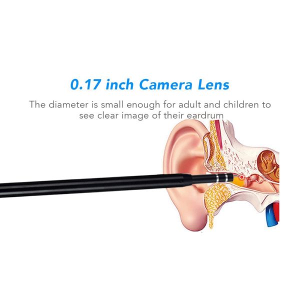 Medical In Ear Cleaning Endoscope Spoon Mini Camera Ear Picker Ear Wax Removal Visual Ear Mouth Nose Otoscope Support Android PC - Image 5