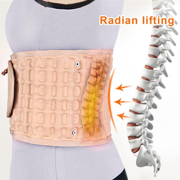 OLIECO Waist Air Traction Brace Belt Spinal lumbar Support Back Relief Belt Backache Pain Relief Massager Unisex - Image 6