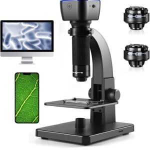 2000X Biological Digital Microscope Wifi USB Microscope with Digital & Microbial Lens With 11 Adjustable LED For iOS Android PC