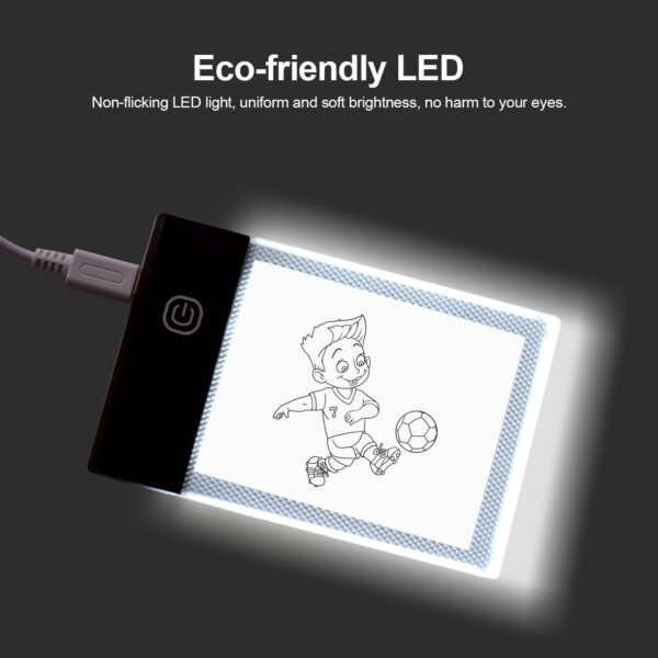 Flip Book Kit with Light Pad LED Light Box Tablet 300 Sheets Drawing Paper Flipbook with Binding Screws for Drawing Tracing - Image 2