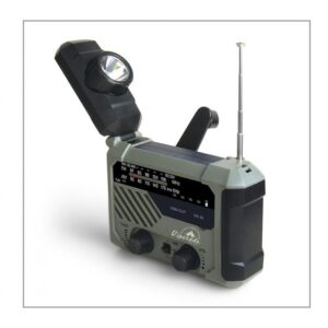 Hand-Cranked Power Generation Emergency Disaster Prevention Multi-Function Flashlight Radio Solar Usb Charging