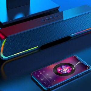 Mini Soundbar RGB Bluetooth Speaker PC Computer Desktop Speaker,computer speaker, laptops speaker, wireless bluetooth speaker,