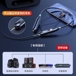 Wireless Bluetooth Neck Speaker, Neck Headset Earphone with Speaker,Bluetooth Headset Headphone with Bluetooth Speaker,Multifunctional Neck Headset with Speaker and Audio Transmitter Receiver