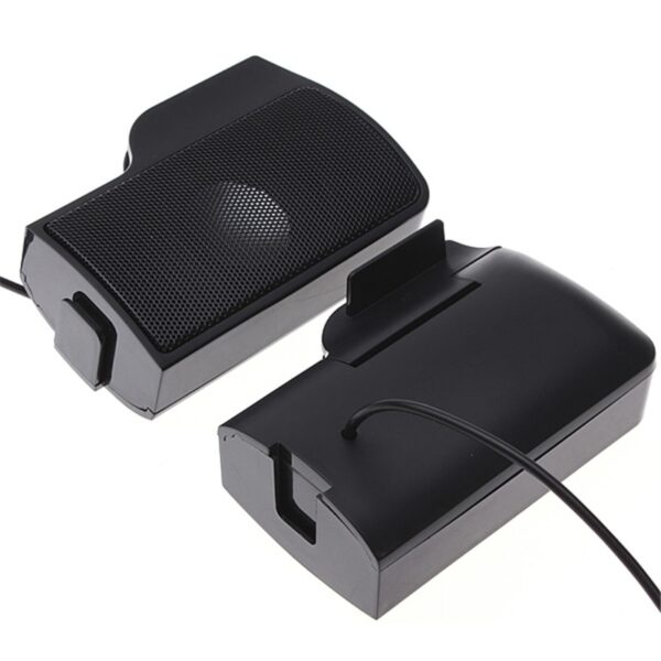 BOSEUS PLEXTONE 1 Pair Mini Portable Clipon USB Stereo Speakers line Controller Soundbar for Laptop Mp3 Phone Music Player PC with Clip - Image 3