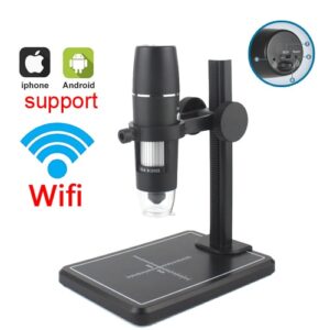 Professional USB Digital Microscope 1000X 1600X 8 LEDs 2MP Electronic Microscope Endoscope Zoom Camera Magnifier Lift Stand