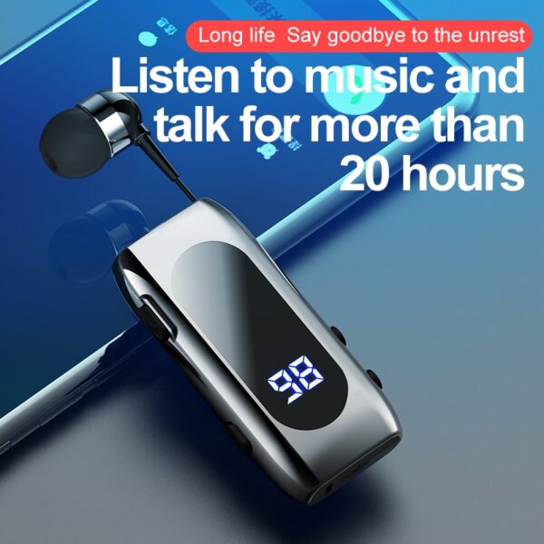 New Sale K55 Mini Bluetooth Headset BT5.2 Talk Time 20 Hours Call Remind Vibration Sport Clip Driver Auriculares Earphone - Image 2