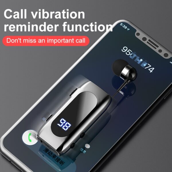 New Sale K55 Mini Bluetooth Headset BT5.2 Talk Time 20 Hours Call Remind Vibration Sport Clip Driver Auriculares Earphone - Image 4