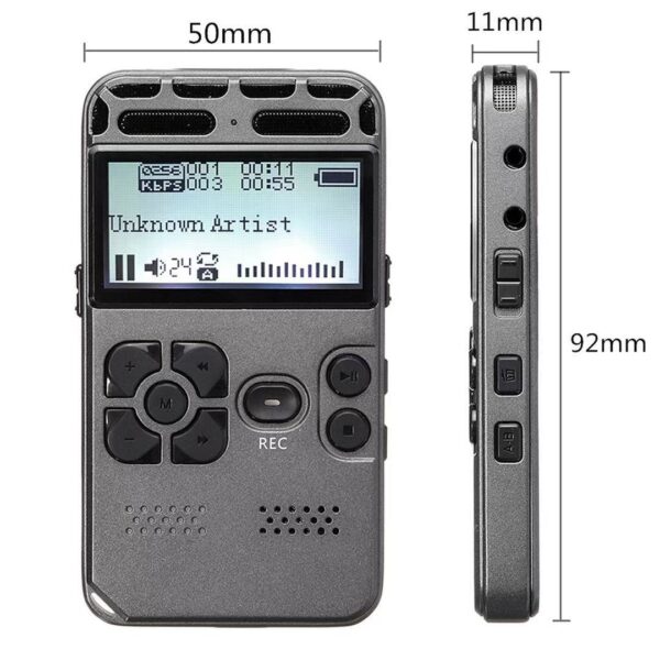 Portable HD Studio Digital Audio Sound Voice Recorder Dictaphone WAV MP3 Player Recording Pen 35h Noise Reduction