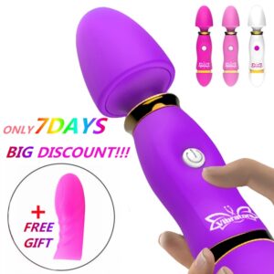 12 Speeds Vagina Vibrator Stick for Women Magic AV Wand Massager Female Masturbator G-Spot Sex Toy Shop Clitoris Stimulator