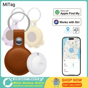 Mitag Smart Anti Lost Tracker Key Finder Item Finders,MFi Certified BLE GPS Locator Tracker Anti-loss Device For Apple Find My
