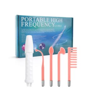 Portable Handheld High Frequency Skin Therapy Wand Machine for Acne Treatment Skin Tightening Wrinkle Reducing