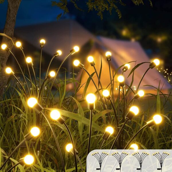 LED Solar Light Outdoor Garden Decoration Landscape Lights Firework Firefly Lawn Lamps Country House Balcony Decor Lamp