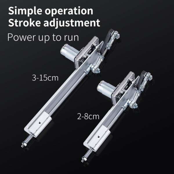 Linear Actuator Motor 12V DC Reduction Gear Motor Reciprocating Cycle Linear Mini Telescopic Linear Actuator Adjustable Stroke - Image 2