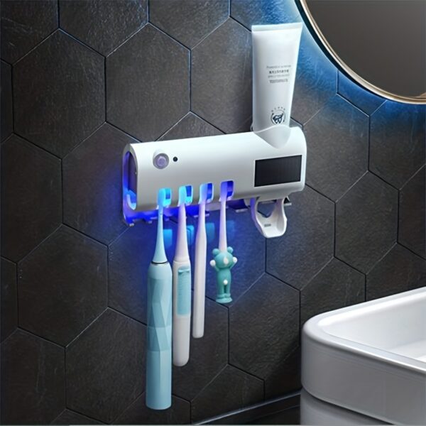 UV Disinfetion Boothbrush Holder Automatic Toothpaste Squeezing