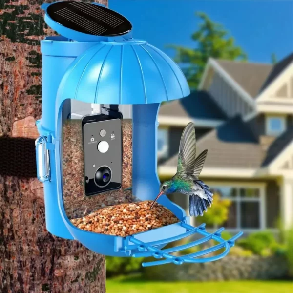 1080P HD Smart Video Bird Feeder Camera Wildlife Gazebo Feeding Supplies Outdoor Waterproof Bird Accessories with Solar Panel - Image 2