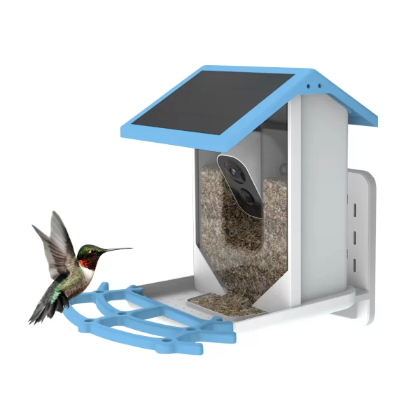 Bird Camera 1080P Smart Bird Feeder with Camera Solar Low Power Night Vision Camera IP66 Waterproof Real Bird Species Feeder