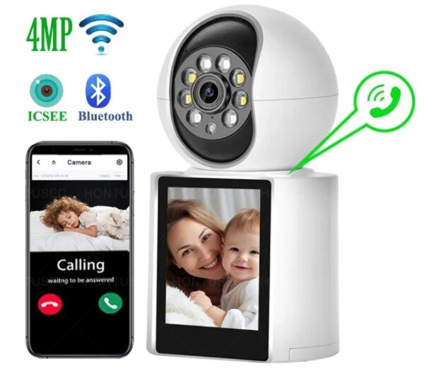 ICSEE Video Calling Screen WiFi Camera Smart Home Indoor Baby Monitor Security Surveillance Camera