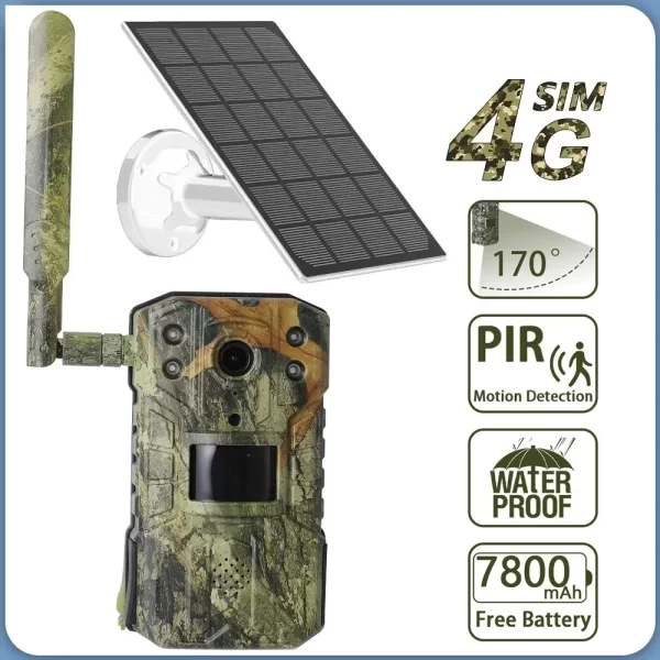 BOSEUS Solar Hunting Trial Camera 4G SIM Support #BS07291500