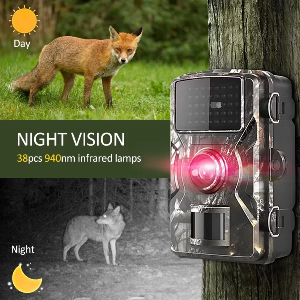 Hunting Trail Camera 16MP 1080P 940nm Infrared Night Vision Motion Activated Trigger Security Cam Outdoor Wildlife Photo Traps - Image 2