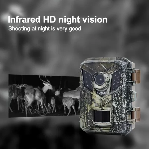 Mini Hunting CameraTrail Camera HD Wildlife Monitor 940nm Infrared Night Vision Rugged and Waterproof for Scouting Hunting - Image 2