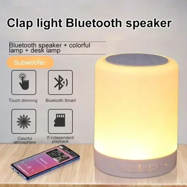 Bluetooth Mini Speaker Wireless Speaker Colorful LED TF Card USB Subwoofer Portable MP3 Music Sound Column for PC Phone - Image 4