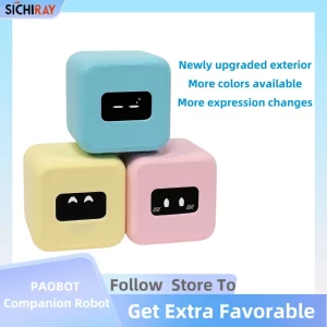 PAOBOT Companion Robot Intelligent Emotional Interactive Desktop Toy Mini Robot Electronic Pet Child's Gifts Custom
