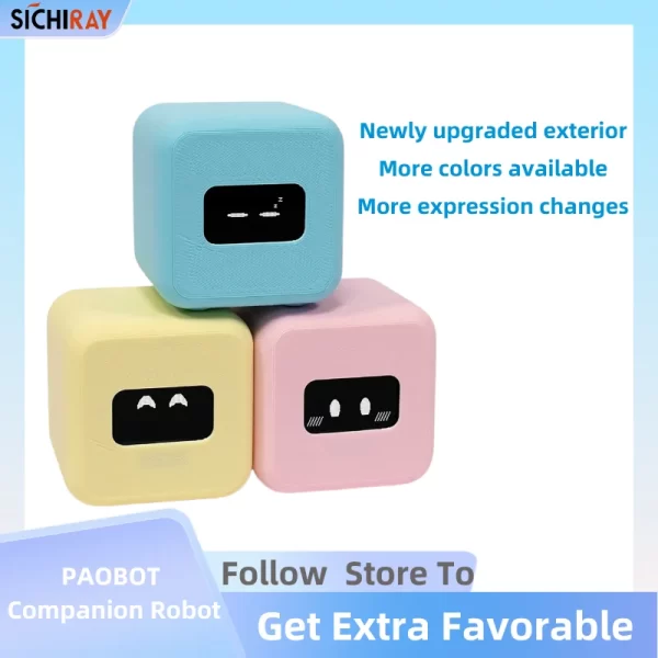 PAOBOT Companion Robot Intelligent Emotional Interactive Desktop Toy Mini Robot Electronic Pet Child's Gifts Custom