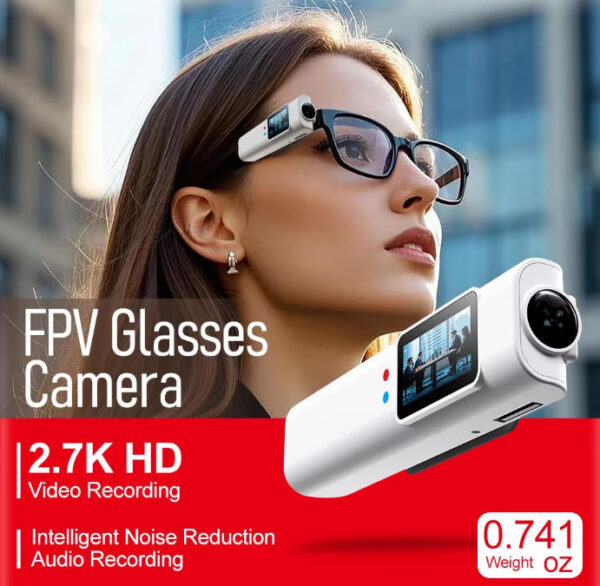 2.7K WiFi Smart Glasses Camera S110 worn for outdoor sports and cycling