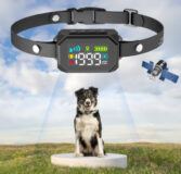 GPS Wireless Dog Fence & Anti-Bark Training Collar