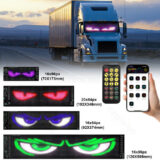 LED Matrix Panel Vehicle Windshield Pixel Display Screen | Smart App Controlled Devil Eye Lights